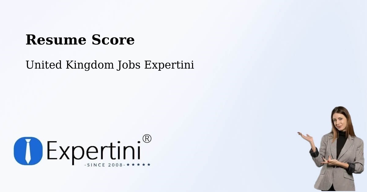 Resume Score & Job Description Match Tool – Dunoon - United Kingdom Jobs Expertini